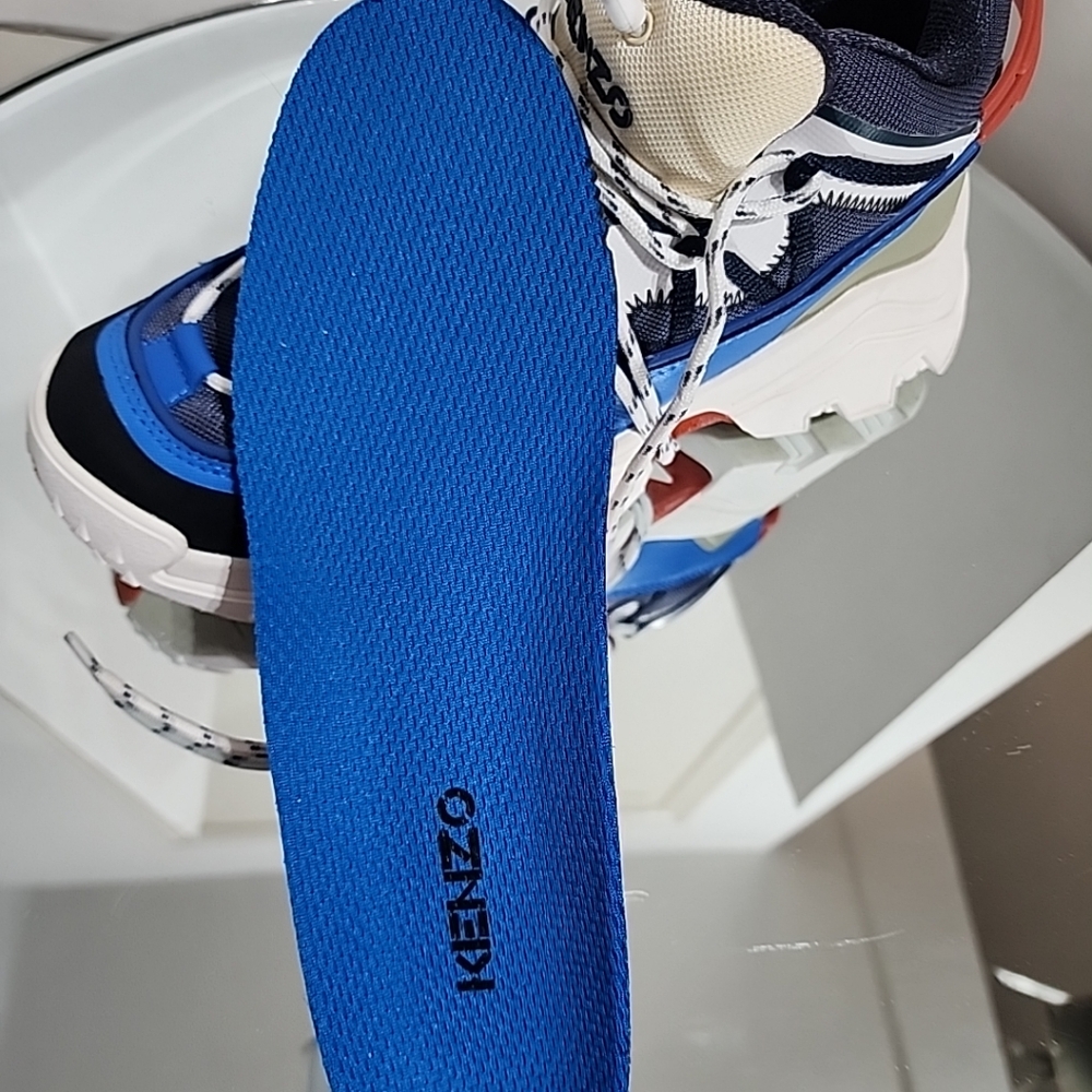 Kenzo Low Top Sneakers Blue Size 39 8.5 - Picture 14 of 14
